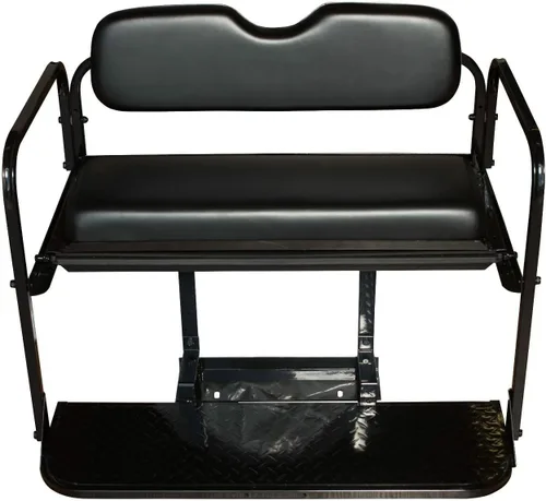 Miniatura 4 de Performance Plus Carts Club Car DS - Kit de asiento trasero plegable para carrito de golf, compatible con modelos 2000.5 en adelante (negro)