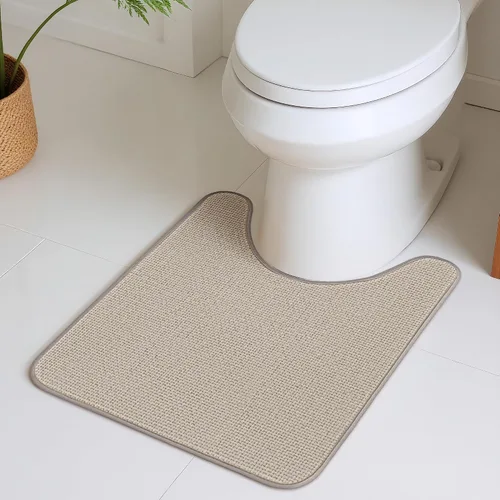 Miniatura 23 de GRANNY SAYS Tapetes de baño azules, de felpilla suave, absorbentes, de 20 x 32 pulgadas, alfombras de baño pequeñas antideslizantes, lavables