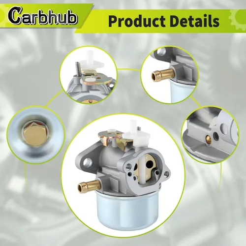 Miniatura 5 de Carbhub 799869 Carburador para cortacésped 792253 498170 499059 799869 Lavadora a presión para cortacésped Rotary 14112 Oregon 50-658 Carb