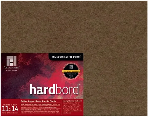 Miniatura 52 de Ampersand Art Supply Panel de Pintura de Madera Dura: Serie Museum Hardbord, 11" x 14", Perfil Plano de 1/8 Pulgada Perfil plano de 1/8 pulgadas