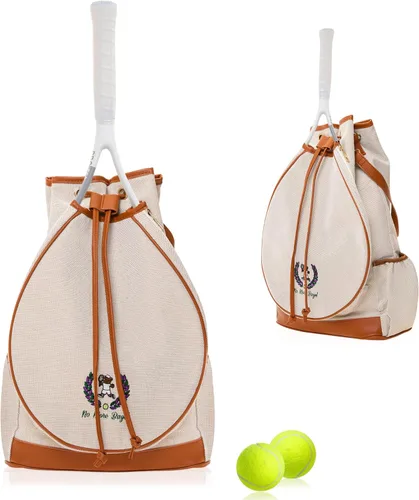 Miniatura 16 de Bolsa de tenis para mujer, bolsa de raqueta elegante, mochila unisex para deportes de raqueta, bolsa de pickleball convertible para hombro, correa