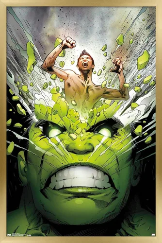 Miniatura 17 de Trends International Marvel Comics - Póster de pared de The Incredible Hulk - Cover #171, 14.725 x 22.375 pulgadas, versión enmarcada de madera