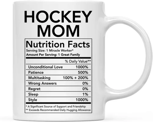 Miniatura 46 de Andaz Press Divertida taza de té de café de cerámica de 11 onzas, regalo de agradecimiento, datos nutricionales del ejército, paquete de 1, ideas