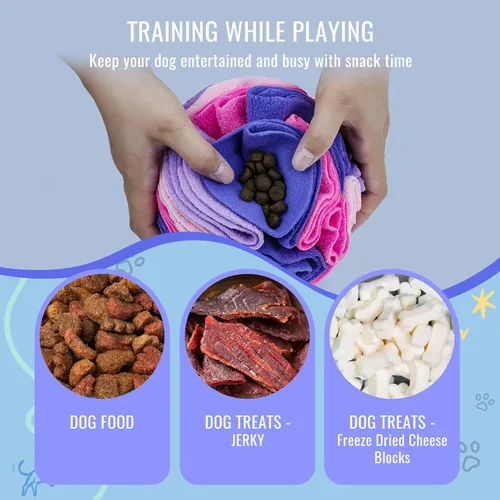 Miniatura 3 de Pelota de olfateo para mascotas, bola interactiva para perros ciegos, entrenamiento para aliviar el estrés, juguetes de enriquecimiento para perros