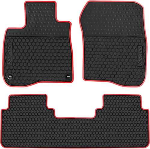 Miniatura 11 de Alfombras de goma para coche para Honda CR-V 2023 2024 2025 CRV (incluye híbrido) Alfombrillas negras para auto, ajuste personalizado, protección