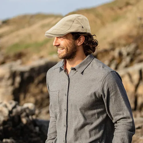 Miniatura 2 de Xinveen Sombreros Newsboy para Hombres Gorra Plana de Algodón Ajustable Transpirable Irlandesa Cabbie Ivy Sombrero de Conducir y Caza