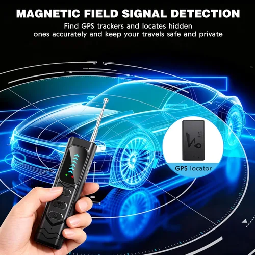 Miniatura 5 de Detector de cámara oculta, buscador de cámara antiespía, detector de rastreador GPS de dispositivo oculto, detector de errores, escáner de señal RF