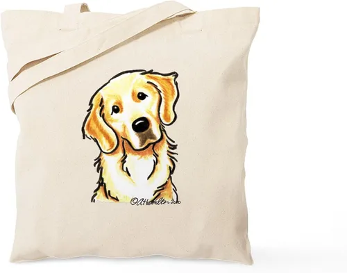 Miniatura 11 de CafePress Golden Retriever - Bolsa de lona natural para mamá, bolsa de compras reutilizable