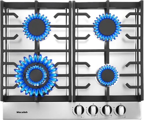 Miniatura 9 de Placa de cocina de gas de 30 pulgadas, 5 quemadores empotrados en estufa de gas, placa de propano convertible NG/LPG, Encendido automático