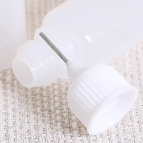Miniatura 4 de Aplicador de punta de botella de precisión de 1.0 fl oz, punta de aguja, botella de pegamento, herramienta de quilling, apriete de precisión de 10