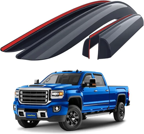 Miniatura 15 de Goodyear Deflectores de ventana inastillables para Toyota RAV4 2013-2018, protectores de lluvia con cinta, viseras de ventana, visera deflector