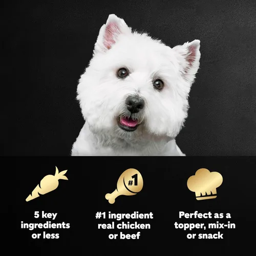 Miniatura 2 de Thierry Mugler Cesar Simplemente elaborado para adultos para adultos Comida para perros Comida Topper Variedad Pack, Pollo, Zanahorias, Y Frijoles