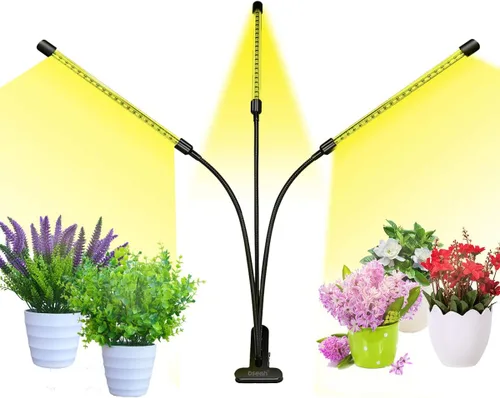 Miniatura 9 de bseah Luces de cultivo para plantas de interior, lámpara de cultivo de plantas de espectro completo, 10 niveles regulables, encendido y apagado