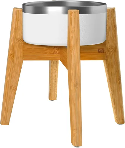 Miniatura 3 de Soporte para Cuencos de Perros (14 Pulgadas de Alto) - Ideal para Razas Grandes, Usar para Elevar y Alzar Platos de Mascotas, Fuentes de Agua