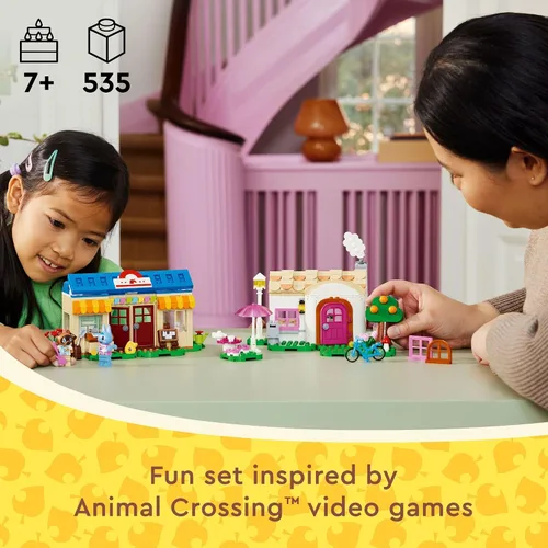 Miniatura 2 de LEGO Animal Crossing Nook's Cranny & Rosie's House, juguete de videojuego para construir para niños, incluye 2 figuras de juguete de Animal