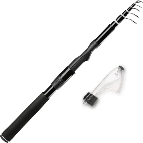 Whistytwig Carbon Fiber Telescopic Fishing Rod - Portable Collapsible Design for Travel and Adventure - Versatile Saltwater and Freshwater Fishing