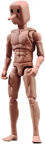 Miniatura 10 de Fremego Figura de acción masculina a escala 1/12, figura muscular súper flexible y fuerte de 6 pulgadas, cabeza cuadrada, figura de acción
