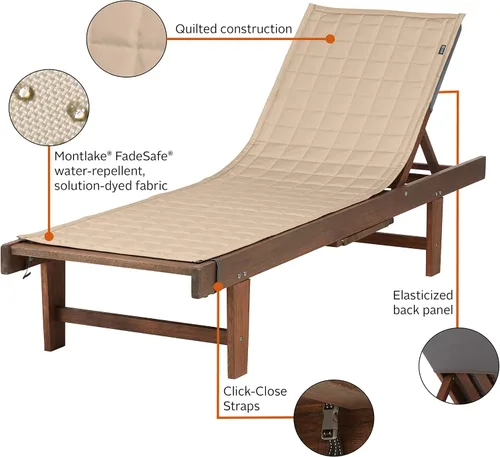 Miniatura 4 de Classic Accessories Montlake FadeSafe - Funda para tumbona, Beige antiguo