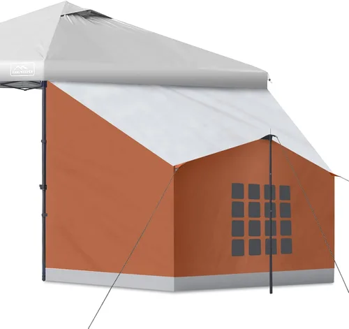 Miniatura 8 de KAMPKEEPER Side Tent,1/2 Person Camping Tents for 10' x 10' Pop Up Canopy, Easy Set Up Gazebo,Compatible with 10' Wide Canopies for Camping &