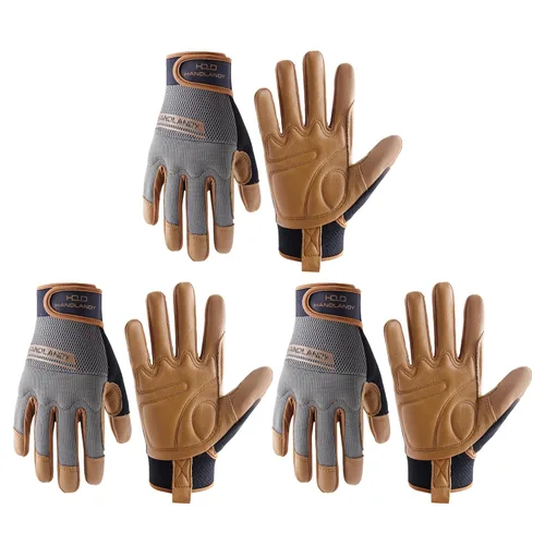 Miniatura 16 de Handlandy - Guantes de trabajo para hombre y mujer, para mecánicos, de seguridad, de uso general, aptos para pantalla táctil, guantes de trabajo