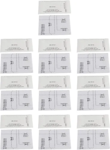 Paquete de 10 bolsas de limpieza de aire, bolsas para aspiradora AirClean, kit de pantalla de filtro de fibra accesorios para aspiradora, repuesto