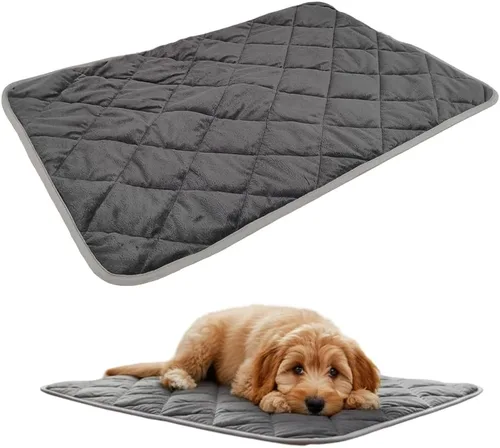 Miniatura 8 de Almohadilla autocalentable para perros y gatos, almohadilla térmica autocalentable para mascotas, antideslizante y lavable, no eléctrica, Azul