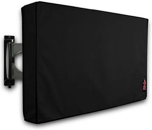 Miniatura 11 de iBirdie Cubierta impermeable para TV de pantalla plana exterior de 46 a 48 pulg., protector de pantalla de tela gruesa 600D, 44.5 x 27.5 x 5.5 pulg.