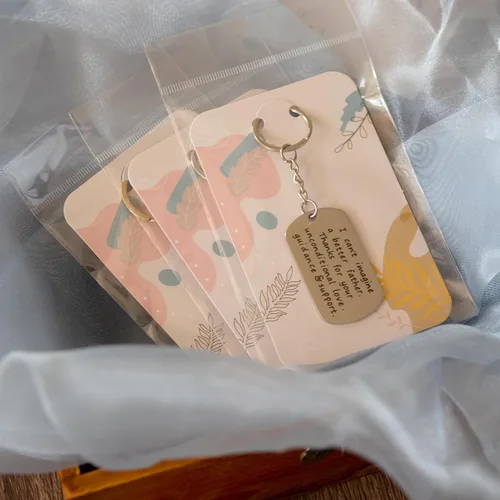 Miniatura 5 de Temlum 100 Piezas Tarjetas de Exhibición de Llaveros con Bolsas Autosellantes, Soporte para Tarjetas de Llaveros de 3'' x 4.7'' para Exhibir Plants
