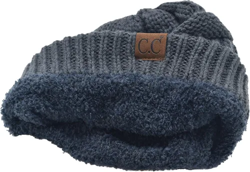 Miniatura 262 de C.C Trendy Warm Chunky Soft Stretch Cable Knit Beanie