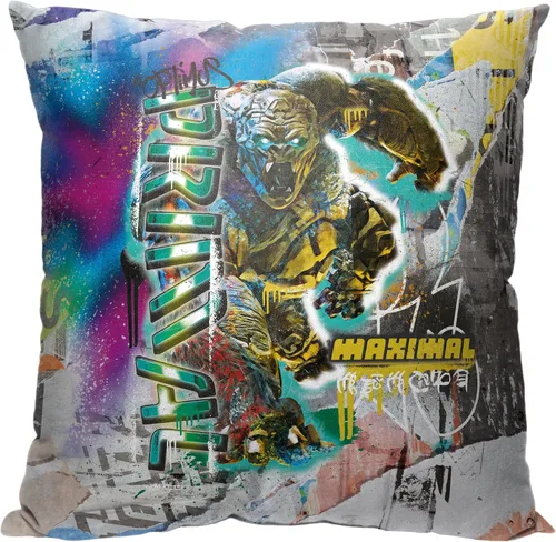 Miniatura 5 de Northwest Almohada Transformers, 18 x 18 pulgadas, patrón de escudo Autobot Patrón de escudo de Autobot