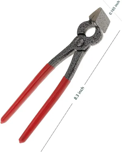 Miniatura 2 de Alicates planos, herramienta de artesanía en cuero hecha a mano, alicates de borde de cuero, ancho 1.772 in