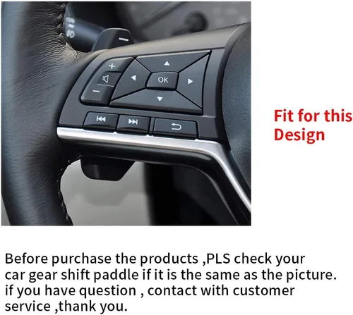 Miniatura 2 de 2021 para altima Nissan Paddle Shifter Extensiones de metal para volante de palanca de cambios 2020 para Nissan Altima Paletas de cambio Cubierta