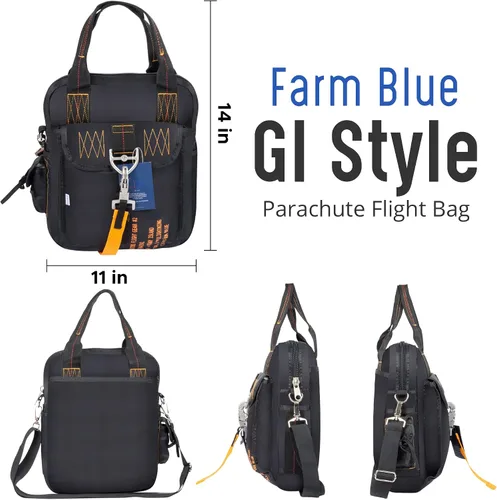 Miniatura 4 de Farm Blue Bolsa táctica de vuelo Bolsa para casco de piloto de paracaídas Estilo militar