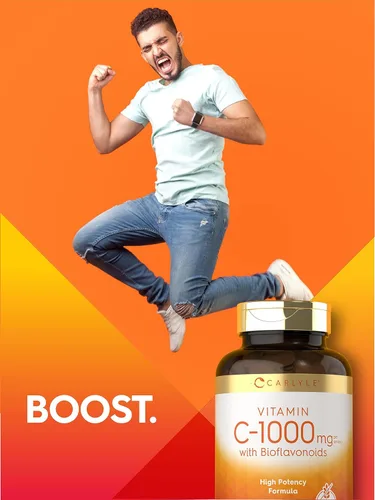 Miniatura 7 de Carlyle Vitamina C 1000mg con Bioflavonoides 250 Comprimidos con Escaramujo Suplemento Vegetariano, Sin OMG, Sin Gluten