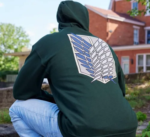 Miniatura 5 de Ripple Junction Attack on Titan - Sudadera con capucha para hombre con cremallera completa y cremallera completa en la parte delantera y trasera