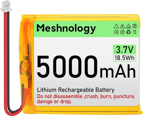 Miniatura 9 de Batería LiPo de 3.7 V 3000 mAh recargable 1S 755060 Batería de polímero de litio con placa de protección cinta de goma aislada, enchufe micro JST