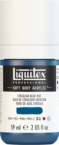 Miniatura 27 de Liquitex Professional Soft Body - Pintura acrílica, botella de 2 onzas (59 ml), blanco titanio Titanio Blanco