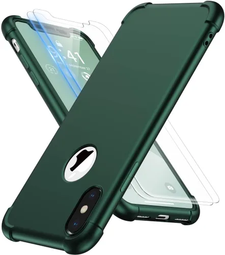 Miniatura 27 de ORETECH Funda para iPhone XR, con [2 x Protectores de Pantalla] [Prueba de Caídas de Grado Militar de 10 Pies] [Protección de Cámara] 360° A Prueba