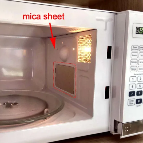 Miniatura 3 de OIIKI 5 fundas para guía de ondas, piezas de colocación de microondas, accesorios gruesos de aislamiento térmico, hoja de mica universal para horno
