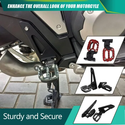 Miniatura 3 de Para HO&N & DA X ADV 750 2021 2022 2023 2024 2025 2026 Reposapiés antideslizante X-ADV 750 XADV750 Estriberas Pasapiés Pasajero Pedal Plegable