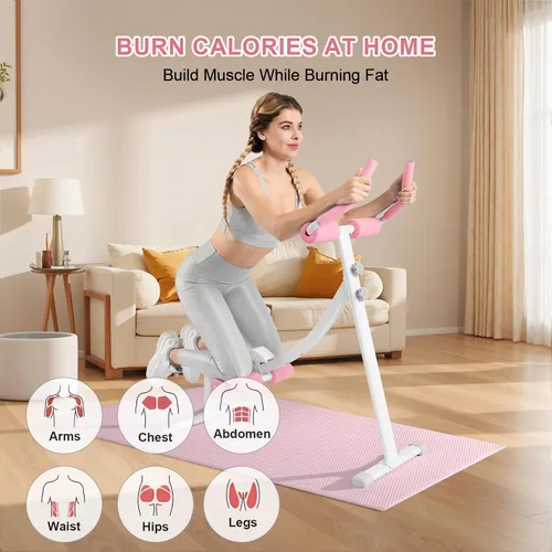 Miniatura 3 de Home Gym Systems Ab Machine, Ab Workout Equipment, Adjustable Ab Trainer Machine for Abs Workout at Home Gym, Foldable, Knee Protection, Abdominal