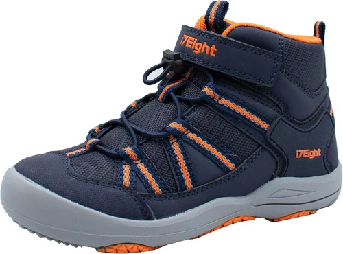 i78 Botas de cuero sintético para niños y niñas, antideslizantes, ligeras, para exteriores, correr, senderismo, senderismo, senderismo, deporte,