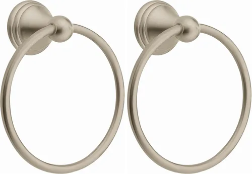 Miniatura 10 de Colección Moen Preston Soporte para Papel Higiénico de Un Solo Poste Níquel Cepillado Resistente a Manchas, Soporte para Rollo de Papel Higiénico