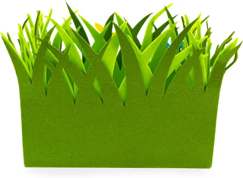 Miniatura 6 de Juego de 2 centros de mesa decorativos de fieltro de Pascua con flores de primavera y mariposas