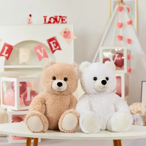 Miniatura 8 de Tezituor Oso de peluche de béisbol de 18 pulgadas, oso de peluche amarillo con sombrero para niños y niñas, bonito oso deportivo, regalo para fiesta