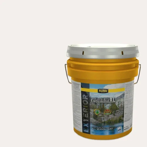 Miniatura 105 de Rodda Paint CASCADIA XL - Pintura e imprimación satinada para exteriores en uno, cuarto de galón, color blanco