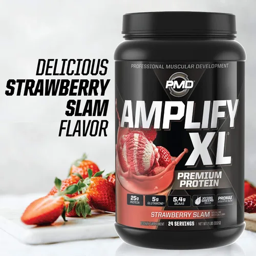 Miniatura 5 de PMD Sports Amplify XL Premium Suplemento de proteína de suero Hydro Greens Blend - Matriz de proteína de glutamina y suero con superalimento