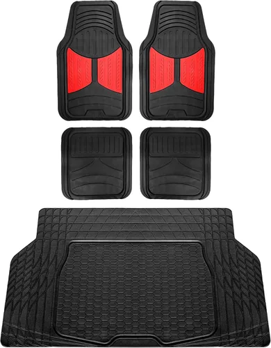 Miniatura 15 de FH Group Alfombrillas de Piso para Automóviles - Alfombrillas de Piso de Goma Heavy-Duty Monster Eye para Autos, Ajuste Universal Juego Completo