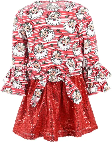 Miniatura 28 de Unique Baby Girls 2pc Skirt Set Outfit Long Sleeve Top with Skirt