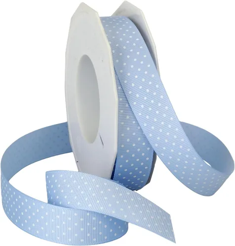 Miniatura 3 de Morex Ribbon Swiss Dot - Cinta de grogrén de poliéster, carrete de 3/8 pulgadas por 20 yardas, aguamarina